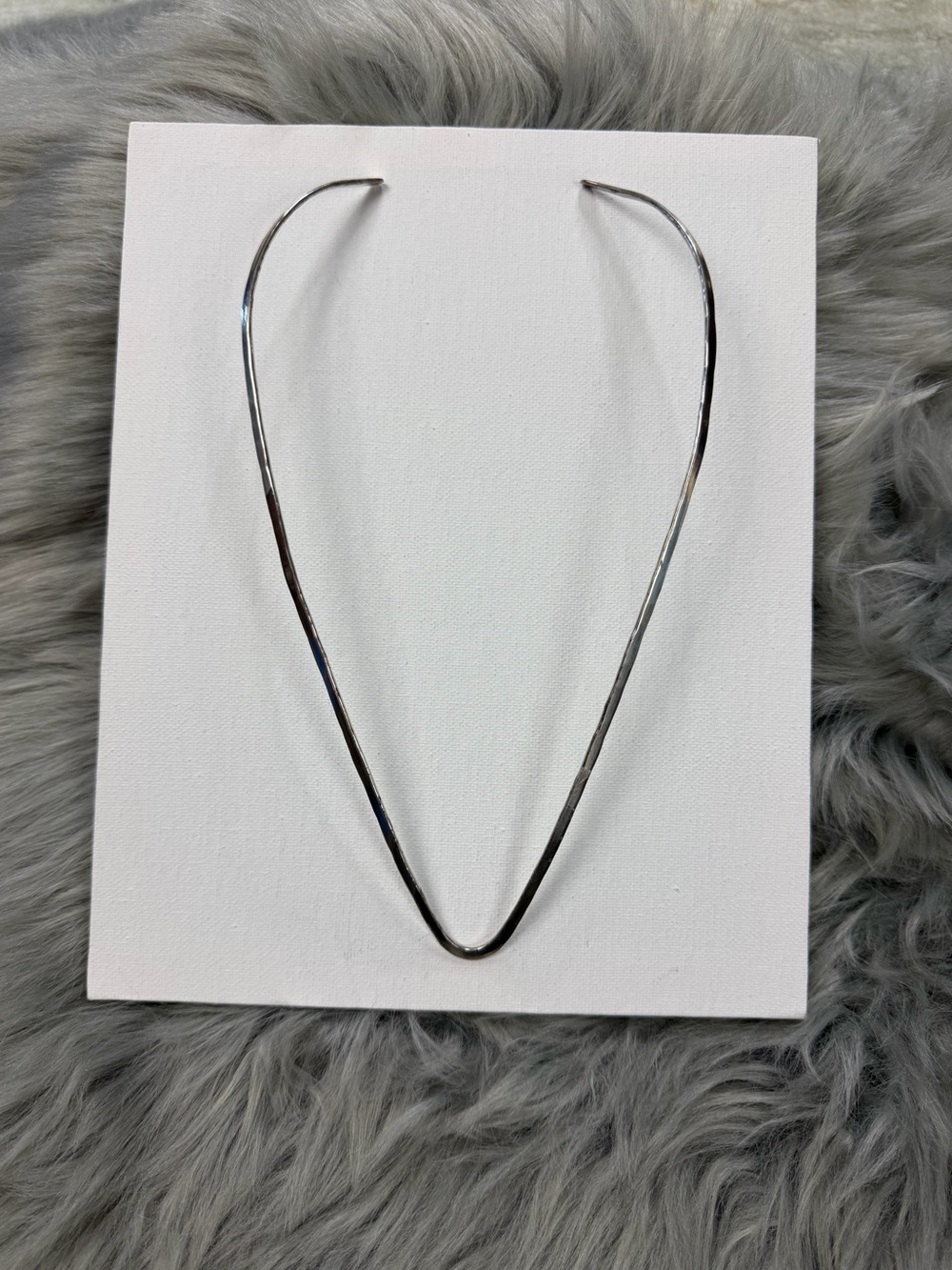 Vintage RAI Sterling Silver 24g Modernist Collar Choker Necklace 9”
